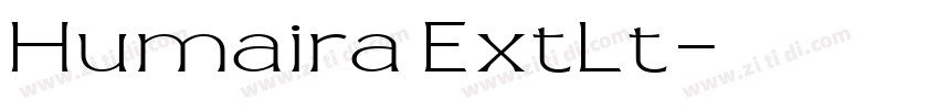 Humaira ExtLt字体转换